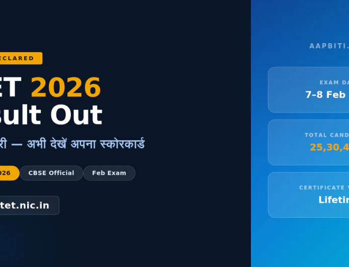 CTET Result 2026 Declared – Check Your Scorecard Now at ctet.nic.in