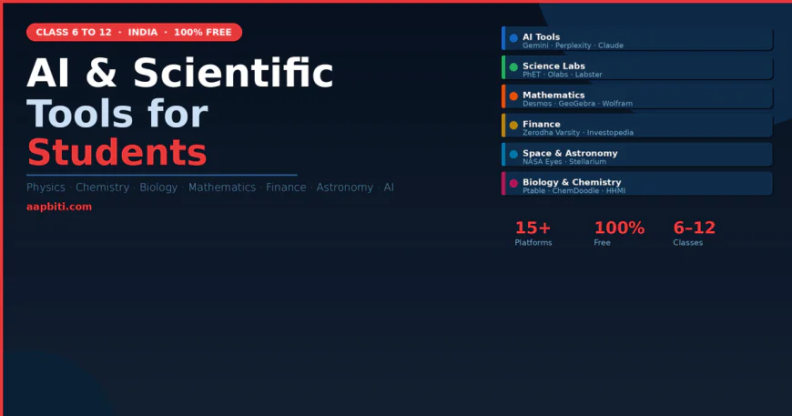 कक्षा 6 से 12 के छात्रों के लिए सर्वश्रेष्ठ Free AI और Scientific Tools — Direct Links के साथ