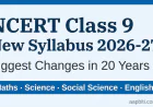 NCERT कक्षा 9 नया पाठ्यक्रम 2026-27 : गणित, विज्ञान, सामाजिक विज्ञान और अंग्रेज़ी में हुए बड़े बदलाव, जानें पूरी जानकारी