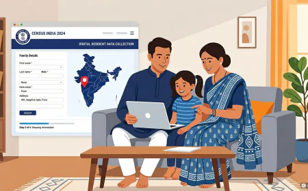 जनगणना 2027 स्व-गणना: घर बैठे ऑनलाइन Census कैसे भरें? — पूरी जानकारी हिंदी में