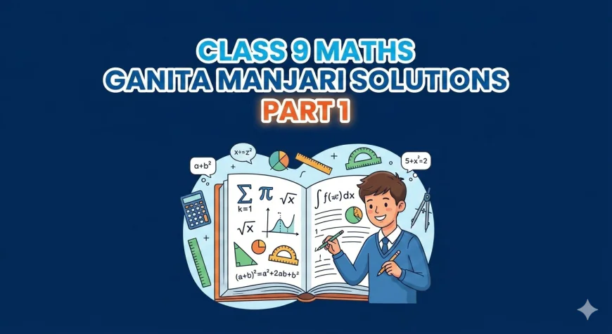 NCERT कक्षा 9 गणित मंजरी समाधान: भाग 1 (अध्याय 1-8) — विस्तृत व्याख्या एवं हल