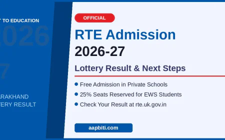 RTE Admission 2026-27: उत्तराखण्ड में निजी स्कूलों में मुफ्त प्रवेश — पात्रता, दस्तावेज़ और आवेदन की पूरी जानकारी