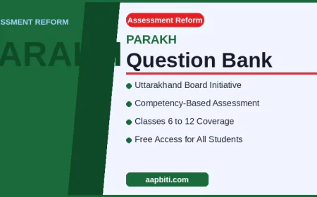 PARAKH Question Bank by Uttarakhand Board: 2026