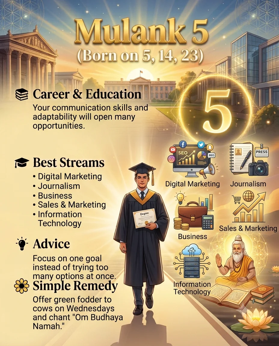 numerology mulank 5