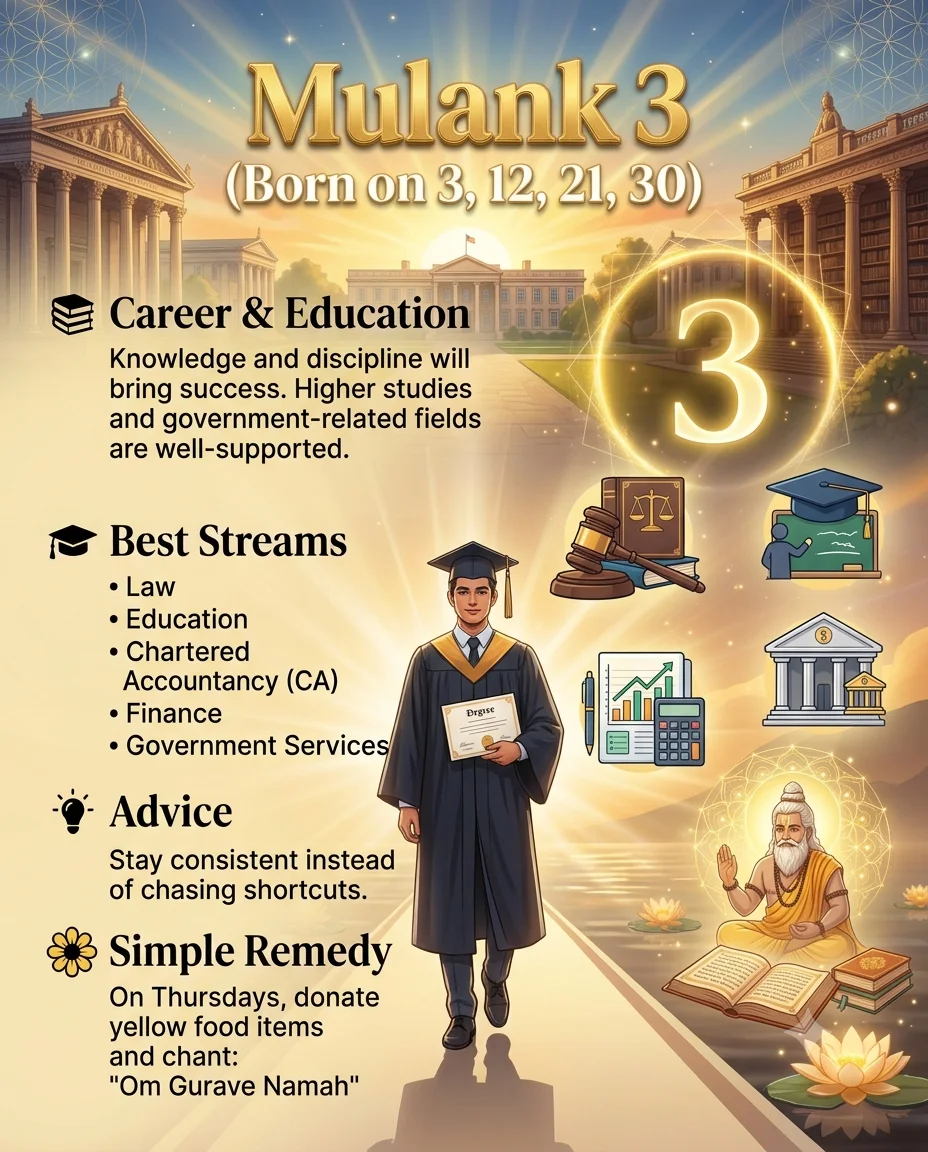 numerology mulank 3