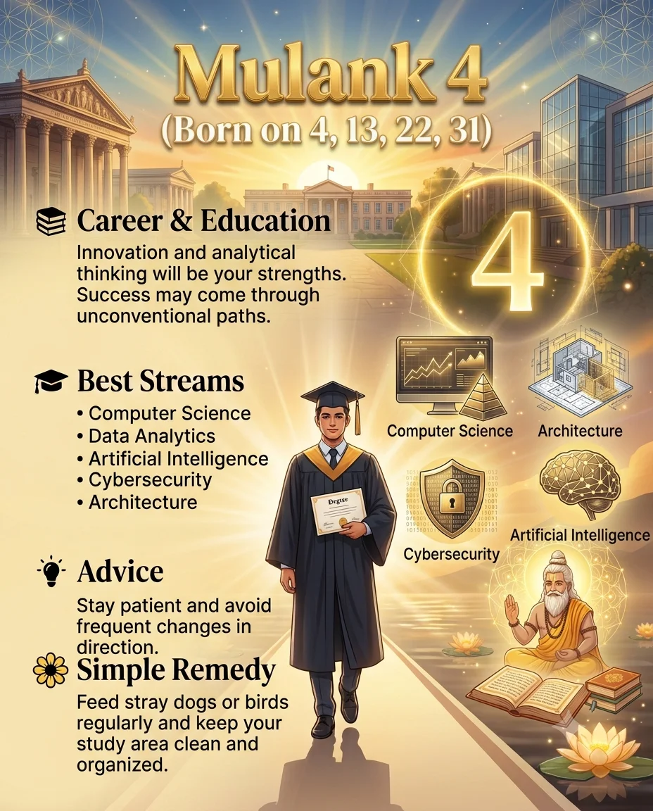 numerology mulank 4