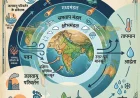 वायुमंडल की परतें - क्षोभमंडल, समताप मंडल, मध्यमंडल और तापमंडल का आरेख