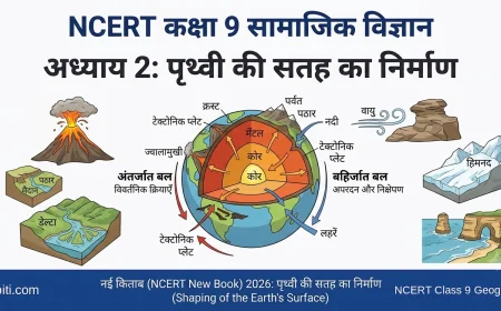 Shaping of the Earth's Surface Class 9 Geography Chapter 2 Notes