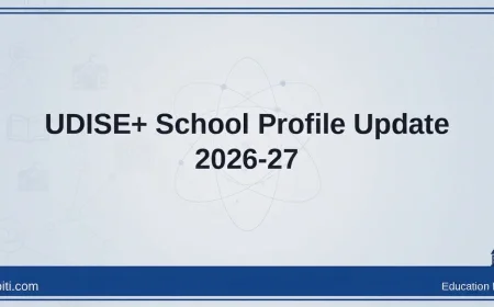 UDISE+ Portal School Profile Update 2026-27 Dashboard Login