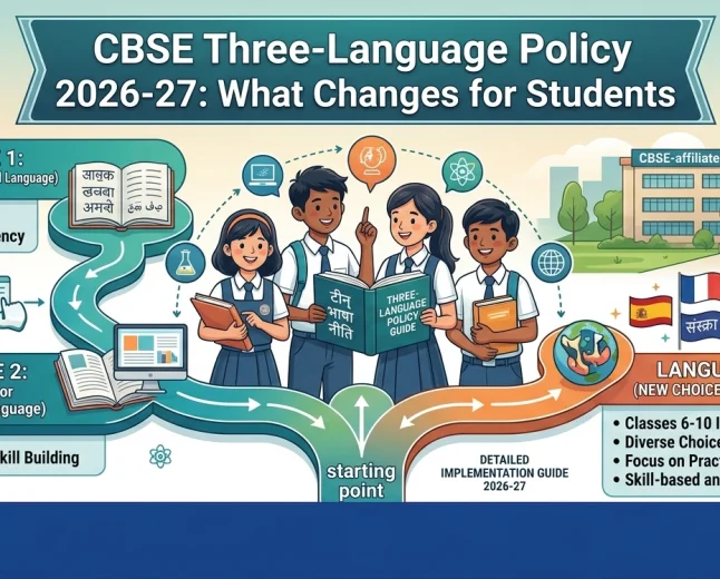 CBSE Three-Language Policy 2026-27 Class 6 to 10 Rules