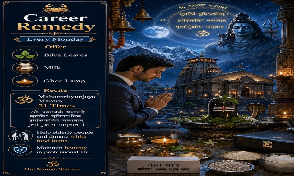 Cancer Career Remedy Every Monday Sawan 2026