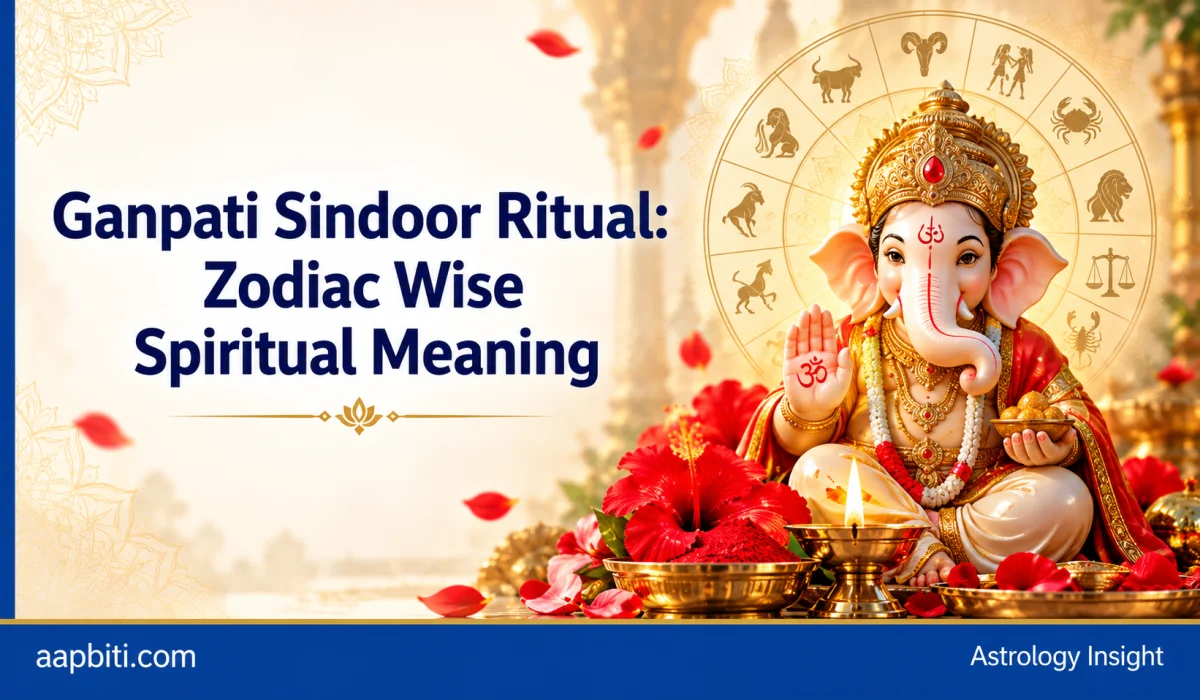 Ganpati sindoor ritual for all 12 zodiac signs - Aapbiti Astrology Insight