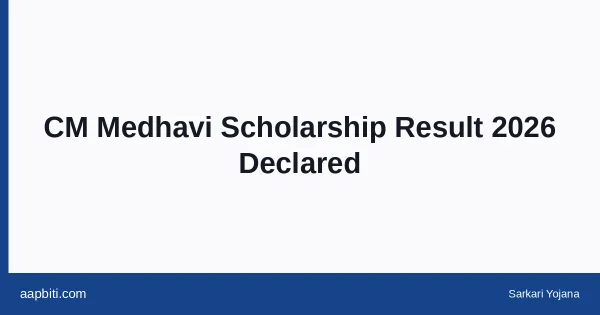 Medhavi scholarship