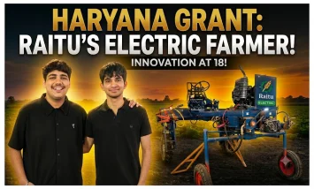 Raitu Agritech electric farming machine by student founder Advait Datta Reddy Palam